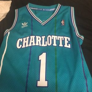 Muggsy Bogues Adidas Charlotte Hornets Jersey